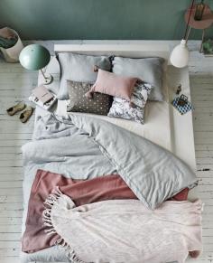 
                    
                        “Pastel coloured bedroom via VT Wonen ”
                    
                