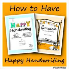 How to Have Happy Handwriting; Happy Handwriting and Cheerful Cursive review