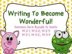 
                    
                        Writing to Become Wonderful!This is a bundle of all three of my Writing to Become Wonderful Products!Teach the following Common Core Skills:W.2.1, W.2.2, W.2.3W.3.1, W.3.2., W.3.3This bundle includes:*  three different packets with detailed teacher directions for each common core standard*  flipbooks*  projectable pages to teach the skills*  graphic organizers*  writing tasks*  Writing paper to publish*  research materials*  transitional word wall*  and lots more!This bundle will take ...
                    
                