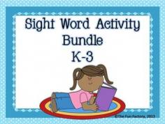 
                    
                        $  Individual products included are listed at the end. Directions for making and using each activity are given.  If you are looking for a way to involve and motivate students to learn their sight words, this bundle is for you! My students BEG to play these games and just recently, they ALL passed their sight word test which they have to pass in our district for promotion standards!!!!!!!!
                    
                