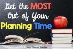 
                    
                        Get the Most Out of Your Planning Time
                    
                