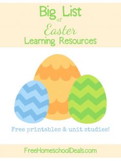 
                    
                        BIG List of Free Easter Learning Resources {Printables + Unit Studies!}
                    
                