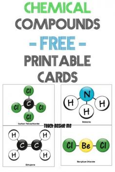 
                    
                        Chemical Compounds Printable Cards
                    
                