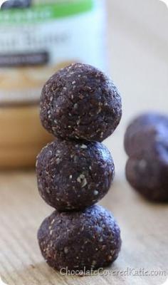 
                    
                        No sugar, no flour, and no baking required for these addictive little brownie bites. To make them, you will need: 1 tbsp cocoa powder, 1/4 cup quick oats, 1/2 tsp vanilla extract... chocolatecoveredk...
                    
                