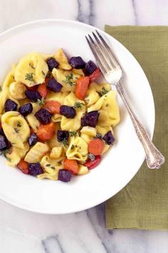 
                    
                        Cheese Tortellini with Roasted Root Vegetables
                    
                