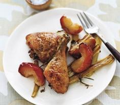 
                    
                        Roasted Chicken, Apples, and Leeks
                    
                