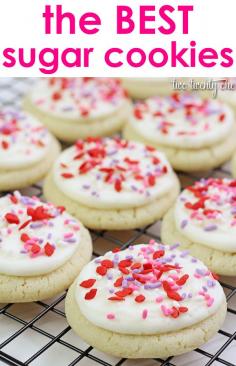 
                    
                        The BEST and easiest sugar cookies! No rolling and cutting necessary!
                    
                
