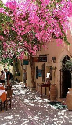 Idyllic street scene in Rethymno, Crete Island, Greece.  ASPEN CREEK TRAVEL - karen@aspencreektravel.com (by tjensen99).