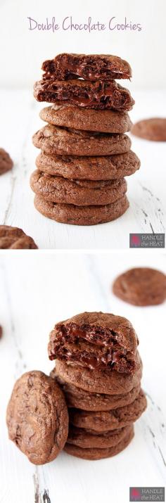 
                    
                        Double Chocolate Cookies - ultra chewy, ooey, and gooey!
                    
                