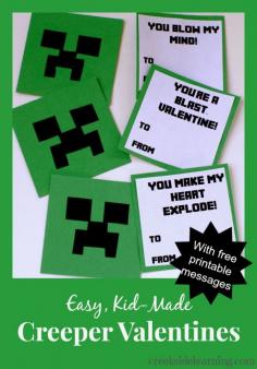 Minecraft Valentines | Creekside Learning