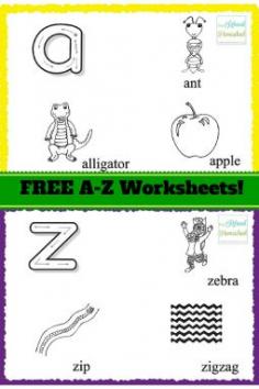 
                    
                        FREE Alphabet worksheets! Beginning sounds and hand writing skills!
                    
                