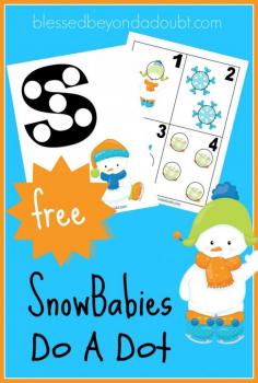 
                    
                        Grab this FREE Snowbabies Do A Dot printables! So CUTE!
                    
                