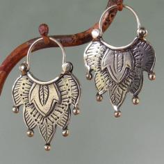 
                    
                        Alhambra Earrings. Tribal silver beauties.
                    
                