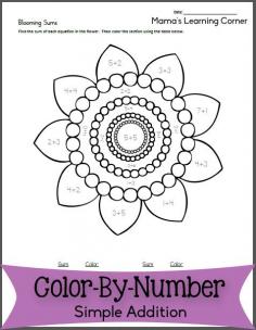 
                    
                        Free Color By Number Addition: Blooming Sums
                    
                