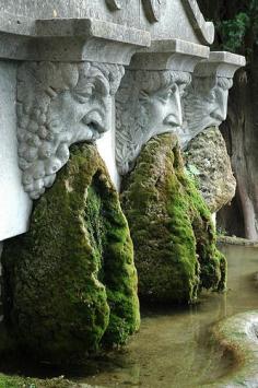 Fountains in Lourmarin Vaucluse, France. photo by charlotte aux fraises