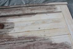 
                    
                        To turn ordinary wood into weathered barnwood: 2 Coats of tea, dry overnight, then paint on the steel wool and vinegar solution Viola :)
                    
                