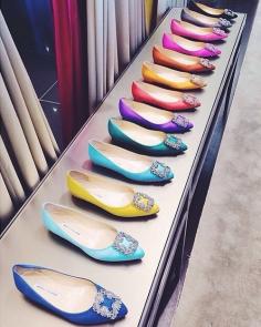 Manolo Blahnik flats | TheyAllHateUs