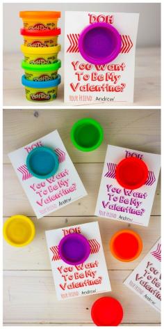 
                    
                        Play Dough Cards | 40 Unconventional DIY Valentine’s Day Cards
                    
                