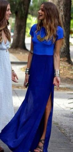 
                    
                        Blue Maxi Dress -- 60 Haute Spring Outfits Style Estate
                    
                