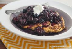 
                    
                        Greek Yogurt and Flax Pancakes with Berries - low carb, 235 calories, 5 PointsPlus
                    
                
