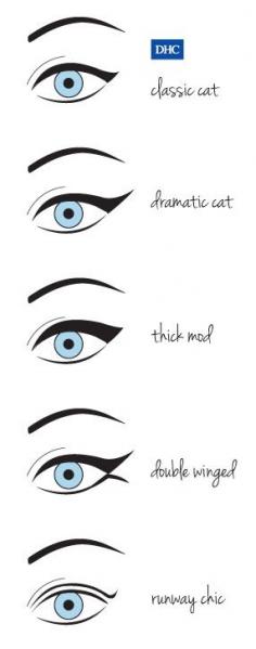 Makeup. Eyes. 5 ways to "wing it"