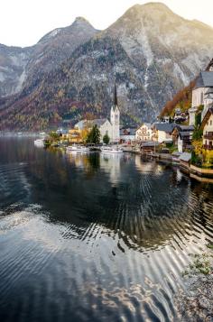 ~~Linear view ~ an autumn evening view of Hallstatt near Salzburg, Austria by ilias nikoloulis~~ #travel