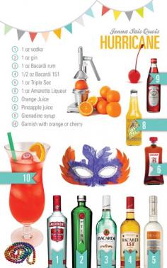 
                    
                        Recipe for a Traditional New Orleans Hurricane. Enjoy!
                    
                