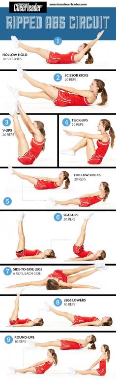 Summer cheerleading workout