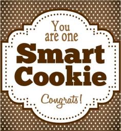 
                    
                        Smart Cookie free graduation printable from Caramel Potatoes
                    
                