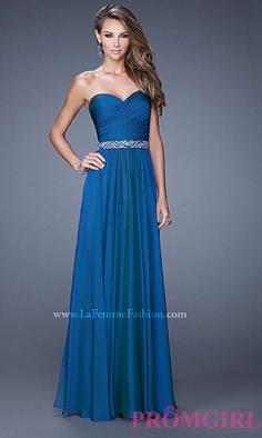 
                    
                        Strapless Prom Dress by La Femme at PromGirl.com
                    
                