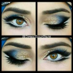
                    
                        Middle eastern makeup! Wowza that's pretty! On her though...if I (a blue eyed pale ginger) tried that...wow...I would never hear the end of that fail.
                    
                