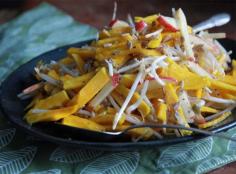 
                    
                        Winter Slaw: golden beets, crisp apples, sprouts and a rich, avocado oil dressing.
                    
                