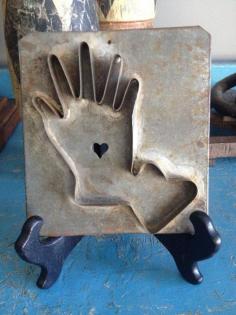 
                    
                        5.5in x 5in Tin Hand and Heart Flat Back Cookie Cutter
                    
                
