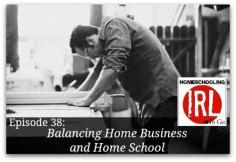 
                    
                        Last week HomeschoolingIRL listener Derek Anderson contacted us and asked: Would you talk about the challenges of owning a home business as a homeschooler?
                    
                