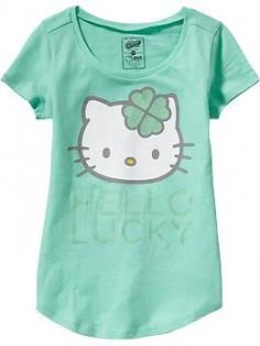 
                    
                        Girls Hello Kitty® "Hello Lucky" Tees | Old Navy
                    
                