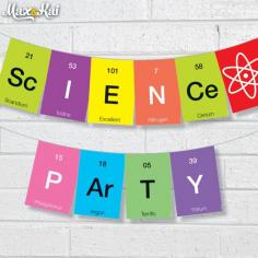 
                    
                        These cute DIY instant Printable Science Party Banner Pennant Garland Bunting are a must to theme your entire party.    Just print, trim and hang They
                    
                