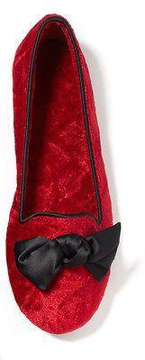 
                    
                        Brand New Charter Club Red Black Bow Slippers Smoking Flat Slippers - 11 Main
                    
                
