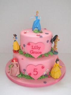 disney princess cake | Lilly&#039;s Disney Princess Birthday Cake | Flickr - Photo Sharing!