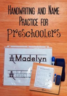 
                    
                        Name Practice and Handwriting Papers for Preschool
                    
                