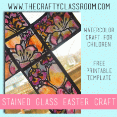 Stained Glass Easter Craft for Kids!  www.TheCraftyClassroom.com
