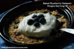 
                    
                        Single serving baked oatmeal--E
                    
                