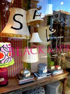 
                    
                        Such a cute idea for a sale window display.  Anna Spiro is so talented.
                    
                