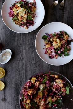 
                    
                        Roasted Cauliflower, Beet, and Farro Winter Salad | joythebaker.com/...
                    
                
