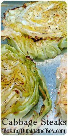 
                    
                        #BakingOutsidetheBox | Cabbage Steaks are great on the Grill or baked and work as a side dish or entree and so easy.
                    
                