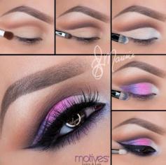 
                    
                        Pink & Purple Cut Crease - Motives Cosmetics #eyemakeup #eyeshadow #smokyeye - bellashoot.com
                    
                