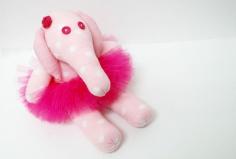 
                    
                        Pink Elephant Baby shower gift Polka Dots Sock Elephant Toddlers toy Pink Tutu skirt Girl Room Decor Pink Sock monkey
                    
                