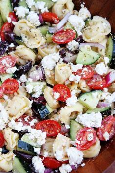 
                    
                        Greek Tortellini Salad Recipe on twopeasandtheirpo... Greek salad just got better!
                    
                