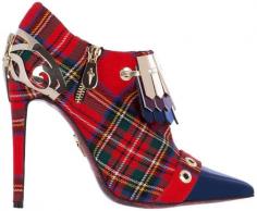 
                    
                        Cesare Paciotti Tartan Ankle Boots €835 Spring 2015 #Shoes #Heels
                    
                