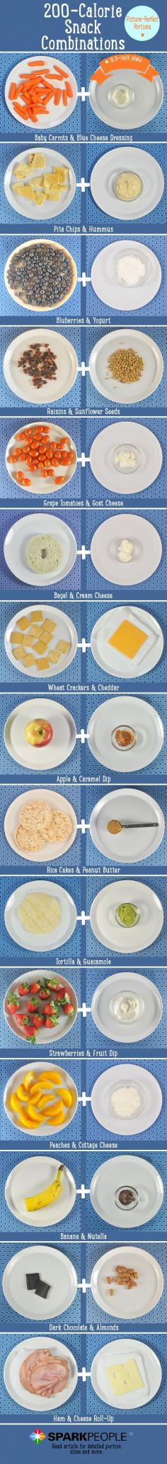 
                    
                        15 Pictures of 200-Calorie Healthy Snack Portions | via @SparkPeople #food #diet #nutrition
                    
                