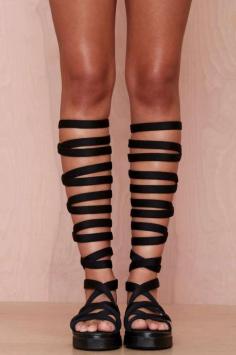 
                    
                        Jeffrey Campbell Gorgo Knee-High Sandal -
                    
                